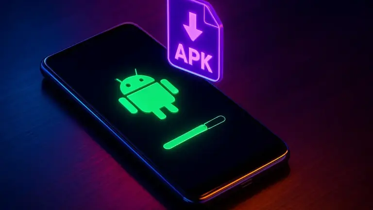 Installing the HIVIP7 Android app from the APK file on a smartphone